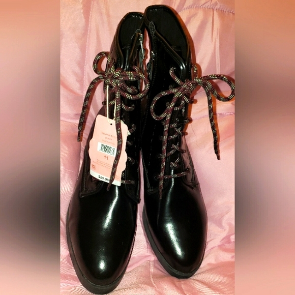 SAM AND LIBBY MELANIE BOOTS BLACK SIZE 11 - Picture 3 of 4